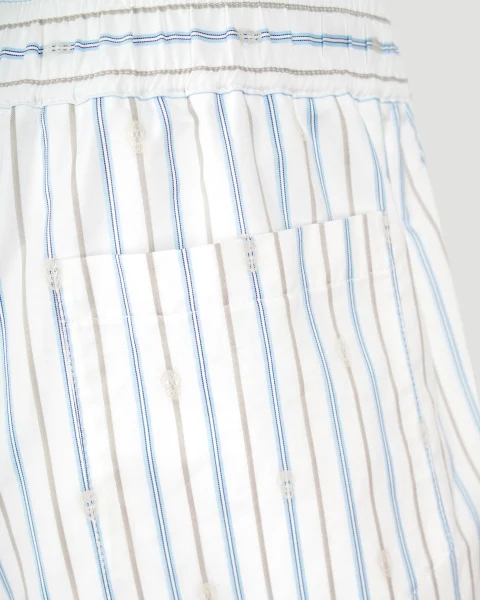 Striped Cotton Shorts — снимка 3