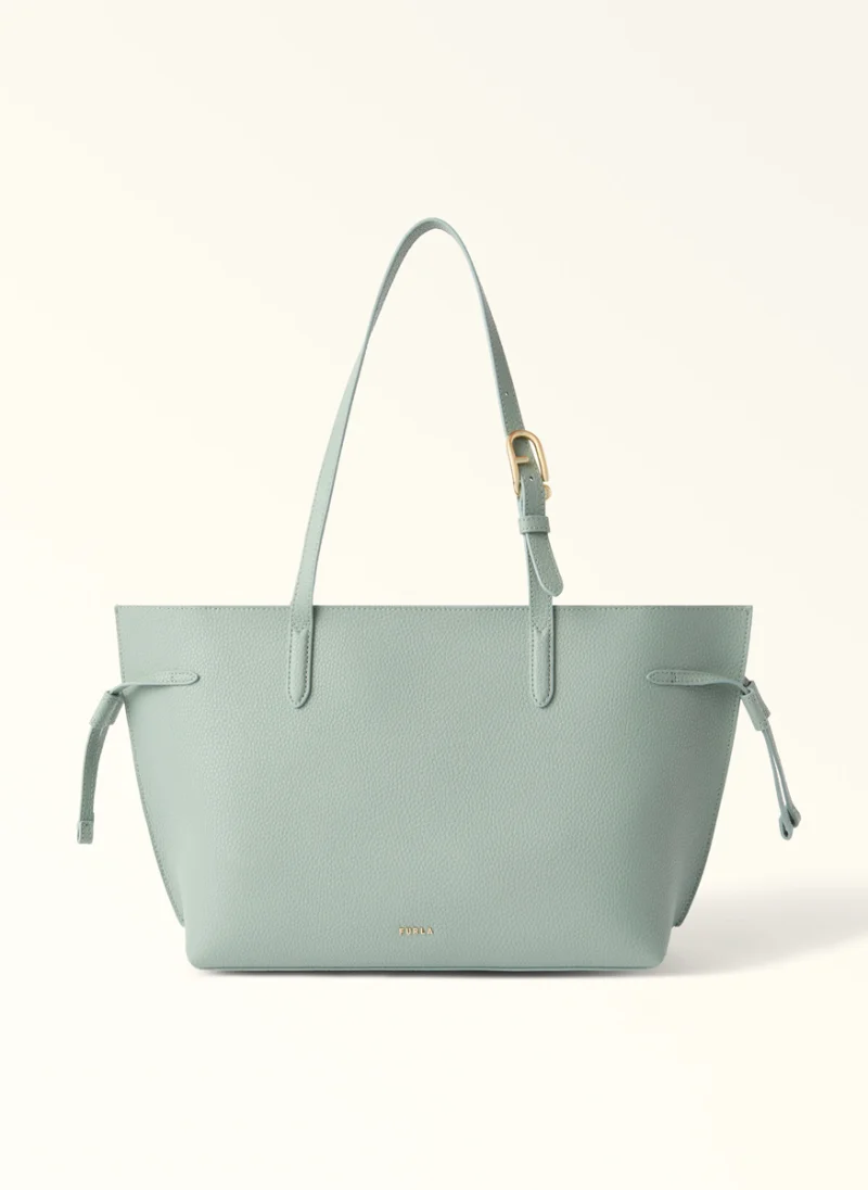 Кожена 'Tote' чанта Furla Ava Winter Sky Cachemire Gray