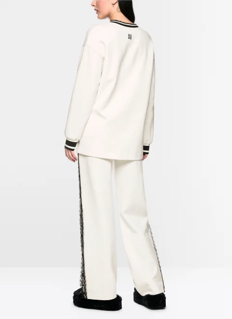Суитшърт с дантела Marc Cain Sports — снимка 3