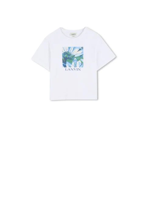 Тишърт с принт Lanvin Kids