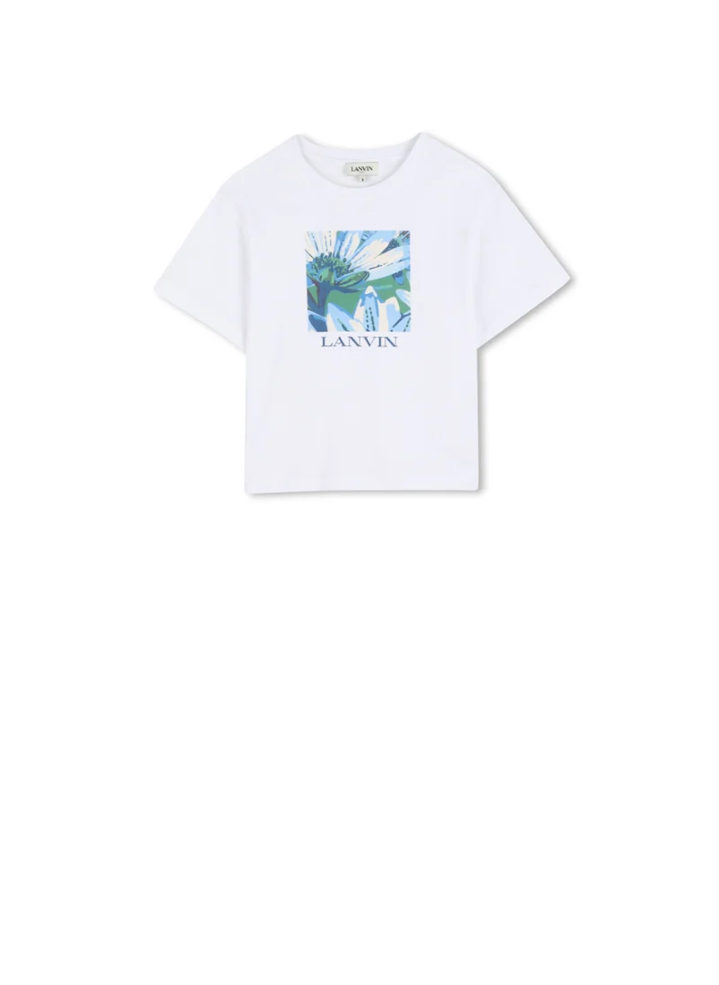 Тишърт с принт Lanvin Kids