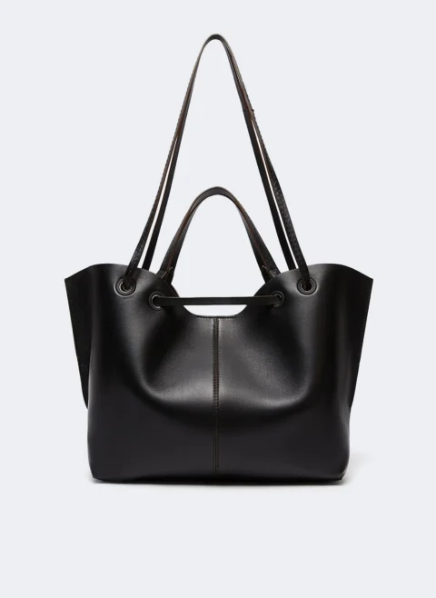 Чанта от естествена кожа Max Mara Mixeddoubles — снимка 6