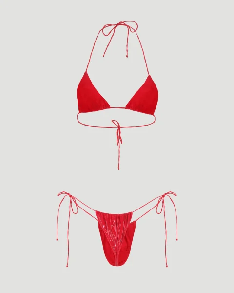 Latex Microkini in Red — снимка 2
