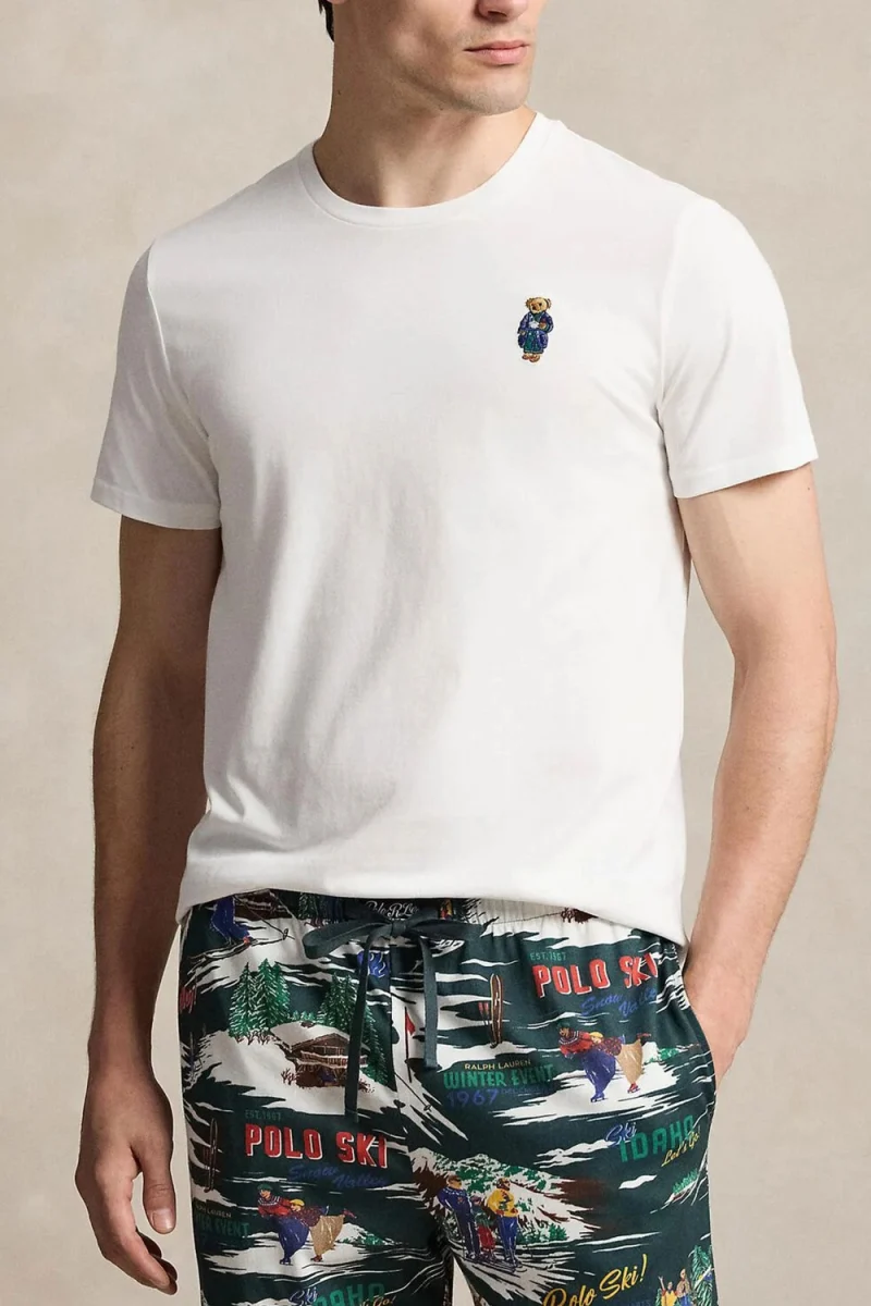 T-Shirt S/S Crew-Sleep-Top 714P18502003 white — снимка 2