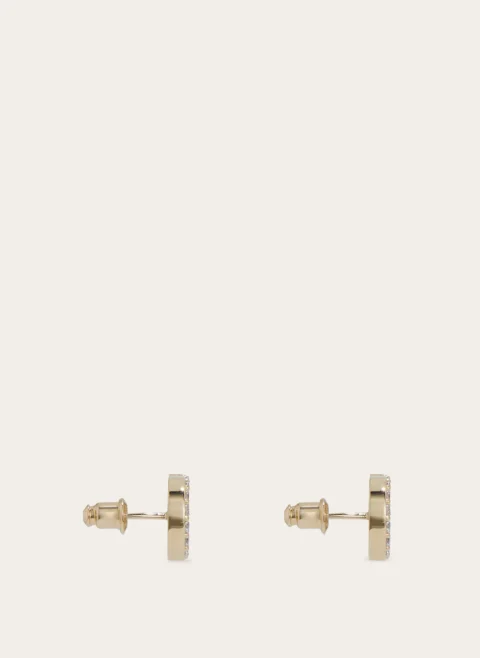 Обеци `Double Gancini` Ferragamo — снимка 3