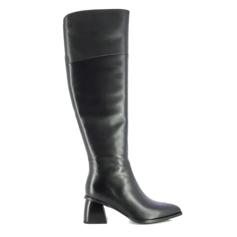 Ботуши На Ток CARLO FABIANI – 111679 BLACK LEATHER