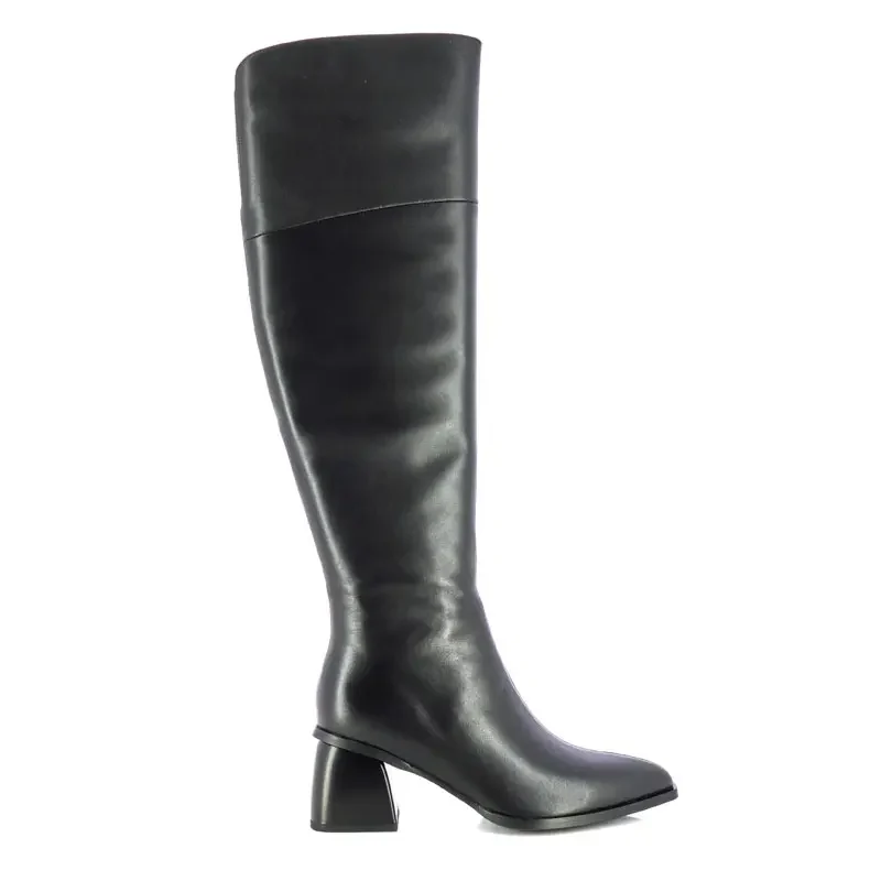 Ботуши На Ток CARLO FABIANI – 111679 BLACK LEATHER