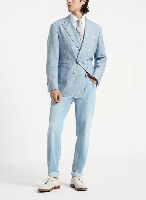 Деним 'Traditional fit' Brunello Cucinelli — снимка 4
