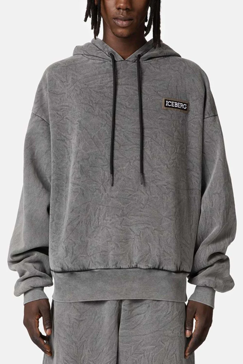 Суичър Felpa 23II1P0E0826315 8797 grigio scuro — снимка 2