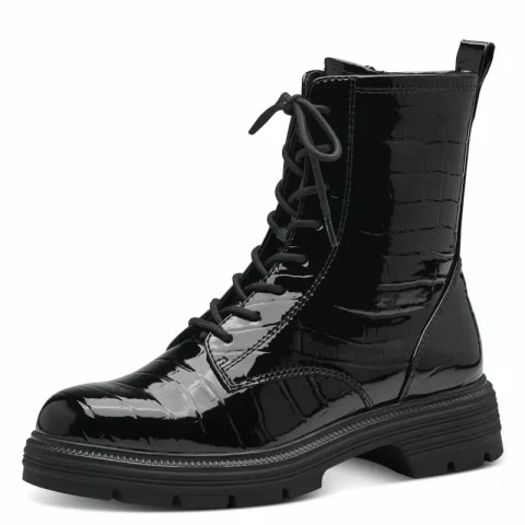 Дамски Кубинки TAMARIS – 1-25264-41-087 BLK PATENT STR — снимка 3