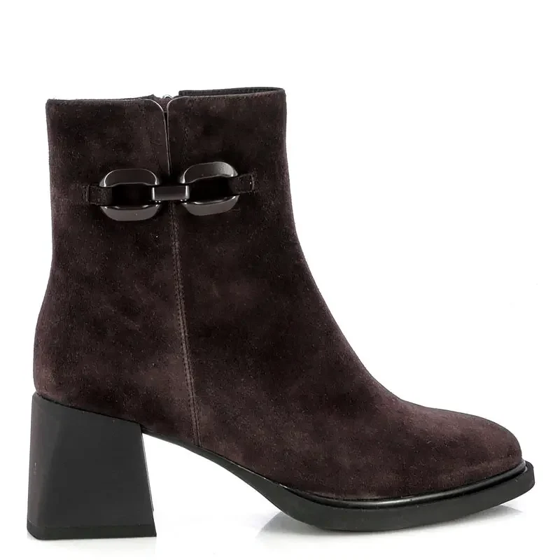 Дамски Боти На Ток CARLO FABIANI – 26366001 BROWN SUEDE