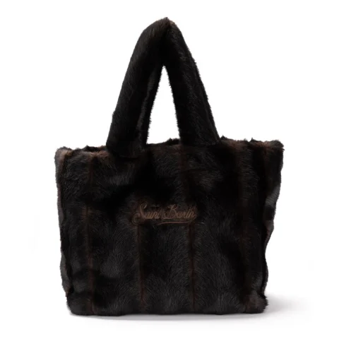 Дамска чанта Vanity Soft Fur SAINT BARTH — снимка 7