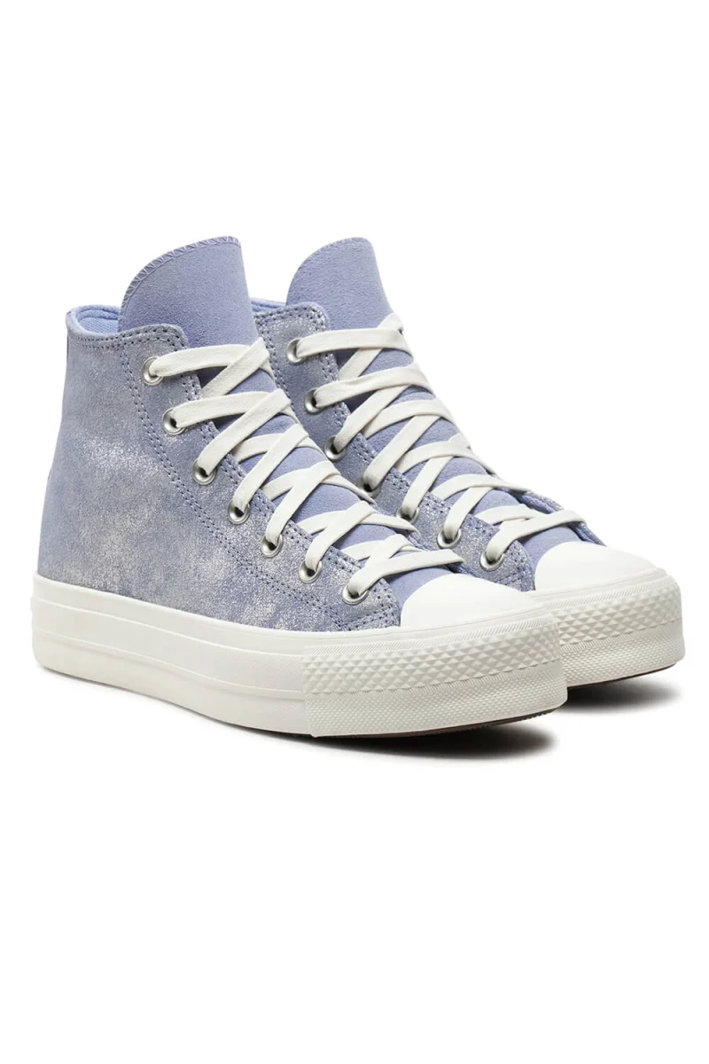 Sneakers Chuck Taylor All Star Lift Platform A11549C 537-lilac pewter/egret/silver — снимка 2