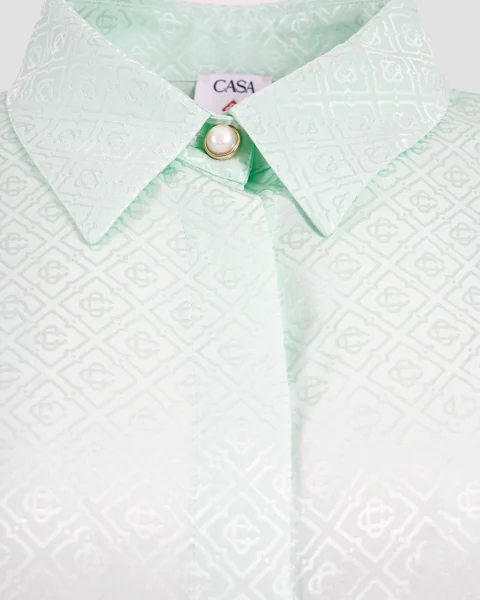 Gradient Monogram Jacquard Shirt — снимка 3