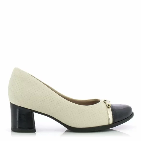 Токчета PICCADILLY – 654056 OFF WHITE/OURO/PRETO