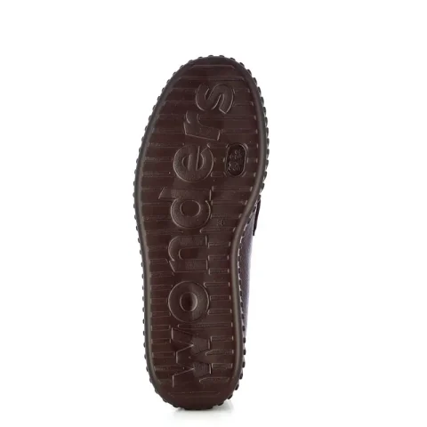 Дамски Лоуфър WONDERS – A-5203 XFLY LACK ANTE COFFE TESTA — снимка 4