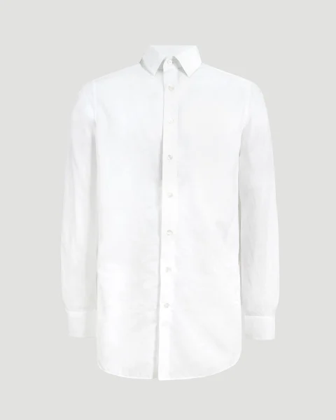 Paisley Cotton Shirt in White