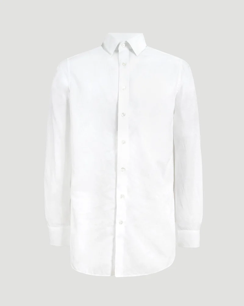 Paisley Cotton Shirt in White