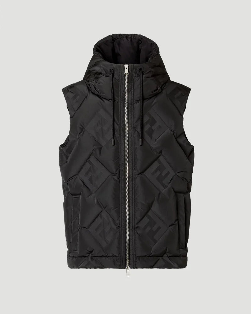 Black FF Technical Fabric Gilet