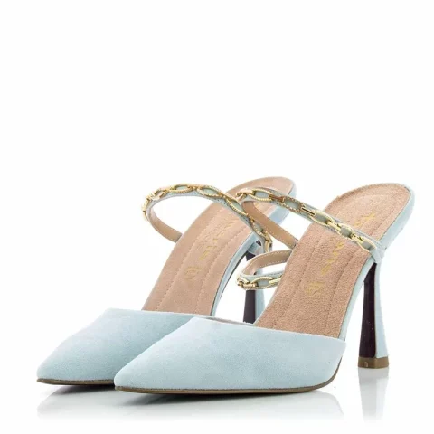 Чехли на ток TAMARIS – 1-1-27370-20 880 LIGHT BLUE — снимка 3