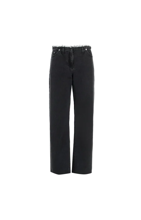 Po Straight-Leg Jeans in Black