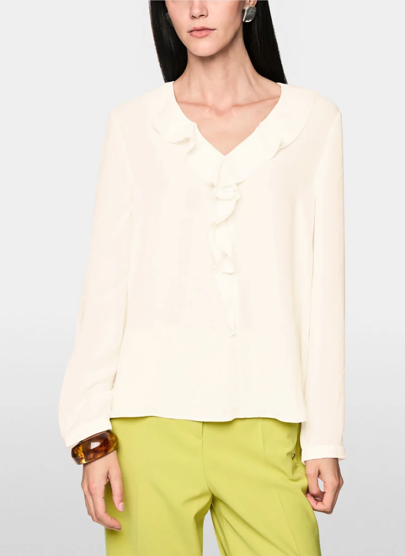 Ефирна блуза с волани Marc Cain Collections