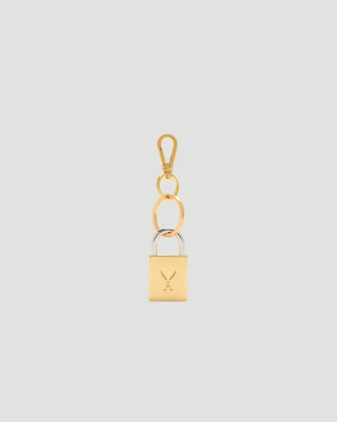Gold Ami de Coeur Padlock Keyring