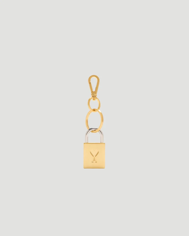 Gold Ami de Coeur Padlock Keyring