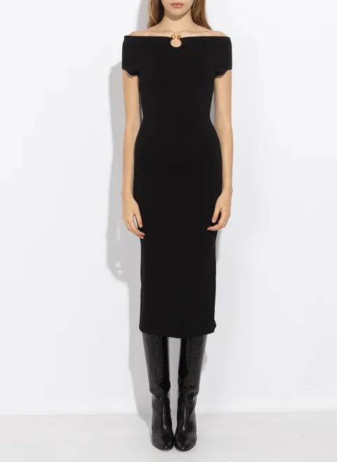 Рокля 'Off-the-shoulder' Alberta Ferretti — снимка 4