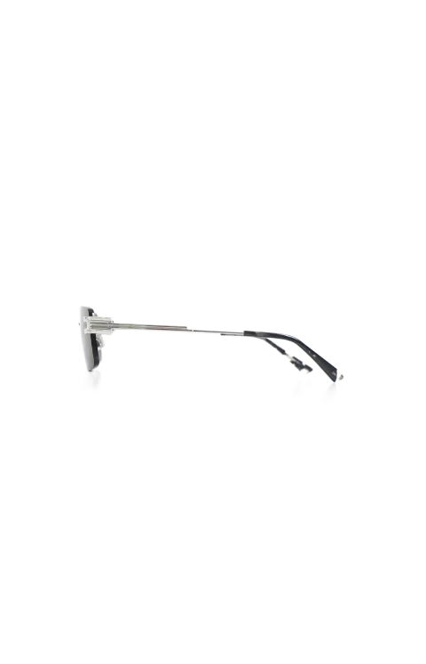 Rimless Rectangular Sunglasses in Silver — снимка 2