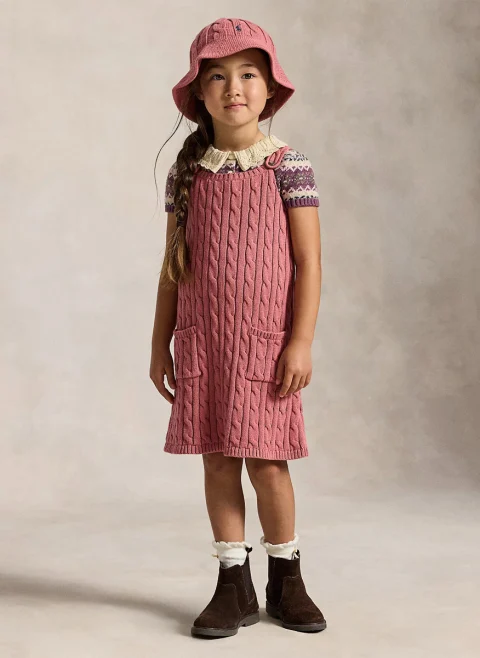 Рокля от фино плетиво 'Cable' Ralph Lauren Kids 2-7 — снимка 2