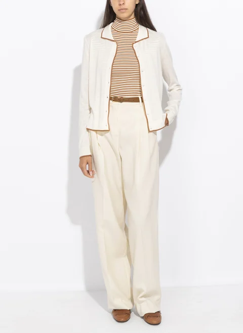 Жилетка с контрастни кантове 'Shirt-style' Max Mara Studio Msttarga