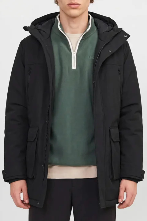 Яке Jjclark Softshell Parka 12298732 C-N10 black — снимка 2