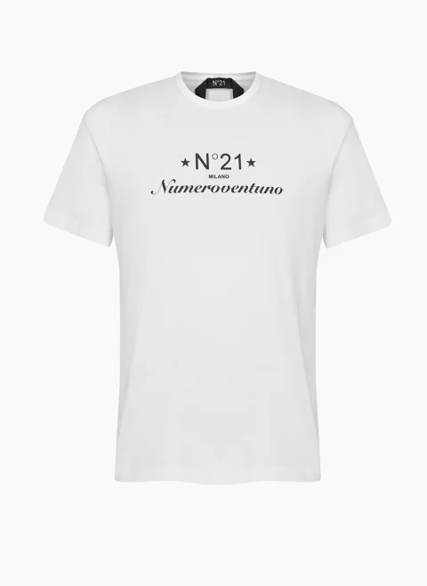 Тишърт с лого принт No21