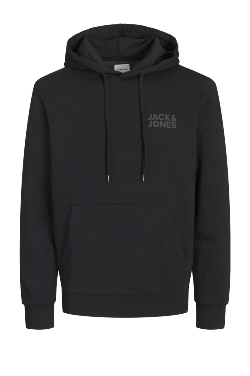 Суичър Jjecorp Logo Hood 12152840 C-N10 black/small print