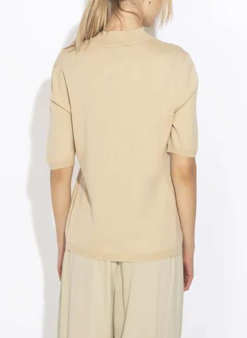 Пуловер с къс ръкав Lorena Antoniazzi — снимка 3