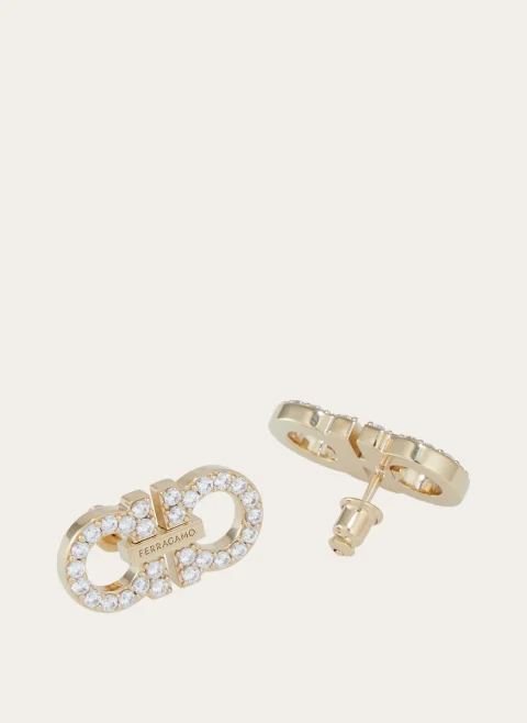 Обеци `Double Gancini` Ferragamo — снимка 4