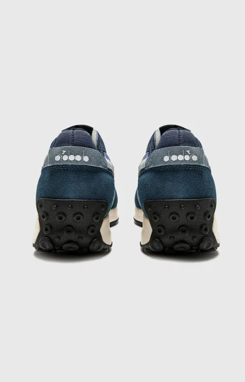 Сини спортни обувки с велур RACE — снимка 3