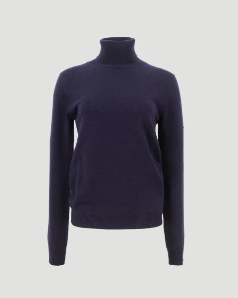Cashmere Turtleneck in Navy