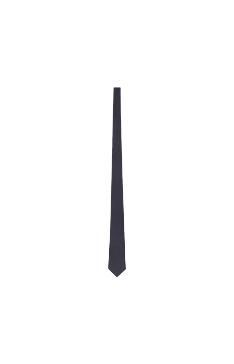 Tie in Navy Silk Satin
