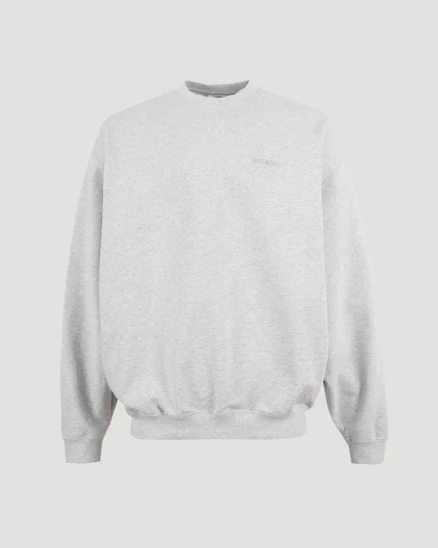 Oversized Sweatshirt with Logo in Grey