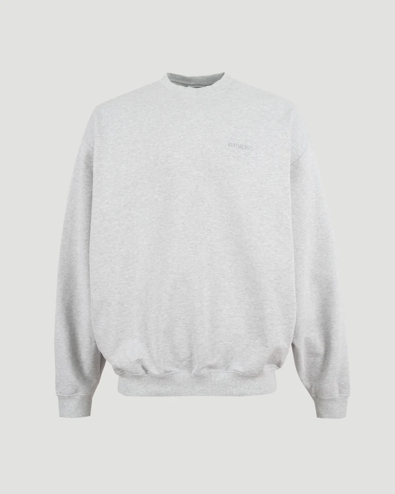Oversized Sweatshirt with Logo in Grey