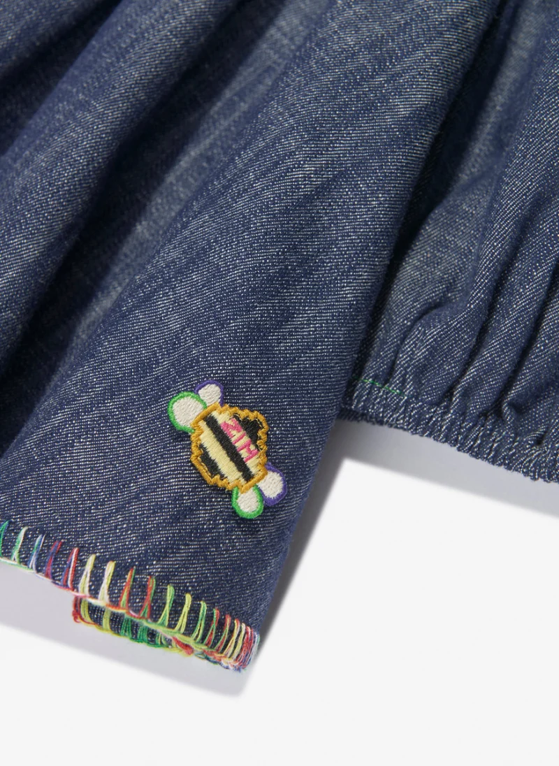 Блуза 'Alight Denim' Zimmermann Kids — снимка 4