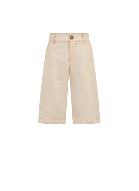Къс панталон от лен Etro Kids