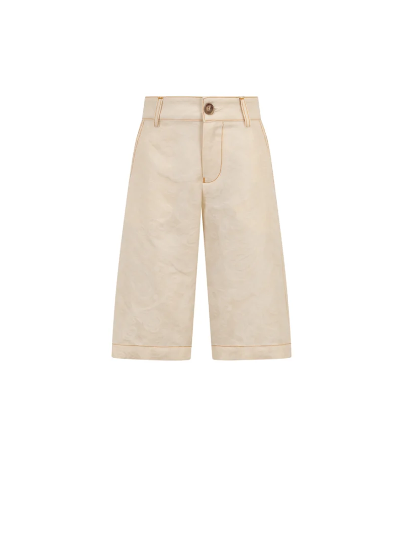 Къс панталон от лен Etro Kids