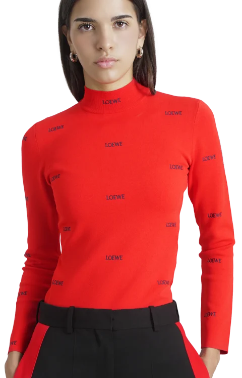 Viscose Blend Top in Red — снимка 2