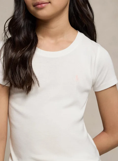 Тишърт с бродерия Ralph Lauren Kids 7-14 — снимка 3