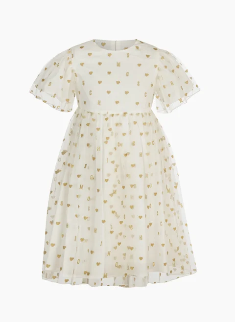 Рокля с принт Moschino Kids