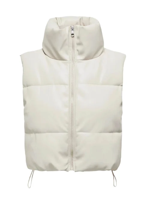 Яке Onlelsie Faux Leather Waistcoat 15322028 14-0002 TCX pumice stone