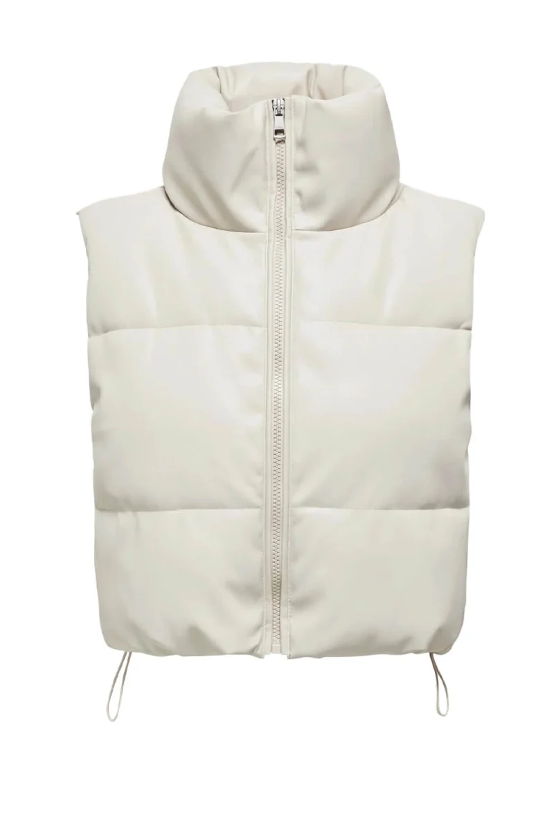 Яке Onlelsie Faux Leather Waistcoat 15322028 14-0002 TCX pumice stone